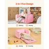 VEVOR Sulankstoma vaikiška sofa 2-in-1, rožinė