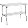 VEVOR Sulankstomas komercinis darbo stalas 122 x 61 cm