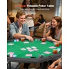 VEVOR 1220 mm sulankstomas pokerio stalas 8 žaidėjams