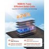 VEVOR Sulankstomas 30W saulės kolektorius, USB ir Type-C