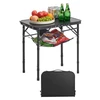 VEVOR 60 cm sulankstomas camping stalas aliuminis