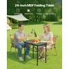VEVOR 60 cm sulankstomas camping stalas aliuminis