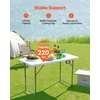 VEVOR Sulankstomas plastikinis stalas 122cm vidaus ir lauko naudojimui