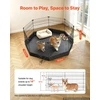 Šunų aptvaras VEVOR SKU5-242408D, 61 cm aukščio, 8 dalys