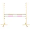 Šuolių kliūtis Hobby Horse 120 cm smėlio ir šviesiai rožinė su dviem kartelėmis