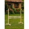 Šuolių kliūtis Hobby Horse 120 cm smėlio ir šviesiai rožinė su dviem kartelėmis
