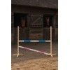 Šuolių kliūtis Hobby Horse 160×120 cm su dviem kartelėmis mėlyna ir rožinė