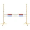 Šuolių kliūtis hobby horse raudona ir mėlyna 120 cm
