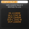 Supply Guy juodos spalvos tonerio kasetės su mikroschema, 2 vnt., suderinamos su Brother TN-1150
