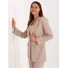 Švarkas moterims IT-MA-FL8315.85-smėlio spalva