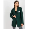 Švarkas moterims -LK-MA-509286-2,45P-tamsiai žalia