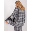 Švarkas moterims -LK-MA-509511.99-balta-juoda
