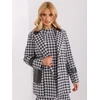 Švarkas moterims -LK-MA-509511.99-balta-juoda