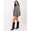Švarkas moterims LK-MA-510158.96-juoda-balta