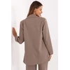 Švarkas moteriškas rudas ilgas Rue Paris