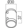 Šviečiančio kabelio XLOOP 25MM sujungimas, baltas
