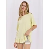 Šviesiai geltona oversized palaidinė