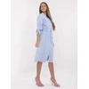 Šviesiai mėlyna elegantiška suknelė moterims