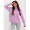 Šviesiai violetinis megztinis