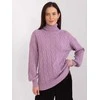 Šviesiai violetinis megztinis