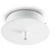 Ideal Lux rosone metallo 1 luce bianco