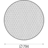 Šviestuvo ISIA difuzorius, 794mm, 5DIF34538MP