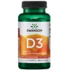 Vitaminas D3 1000TV, 25 mcg, Swanson, 250 kapsulių