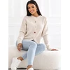 Sweter-IR-SW-RR986.22-jasny smėlio spalva