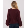 Megztinis moterims oversize bordo spalvos