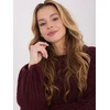 Megztinis moterims oversize bordo spalvos