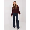 Megztinis moterims oversize bordo spalvos