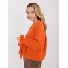 Megztinis moteriškas oversize oranžinis