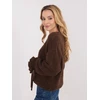 Megztinis moteriškas oversize rudas