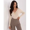 Sweter-PM-SW-DF61034.76-jasny smėlio spalva