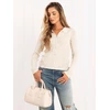 Sweter-PM-SW-SF391.28-jasny smėlio spalva