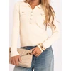Sweter-PM-SW-SF502.29-jasny smėlio spalva