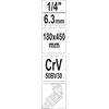 Yato T formos rankenos pasukamasis adapteris 1/4" (YT-15291)
