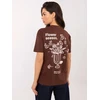 T-shirt-D12022AH02645V-ciemny ruda