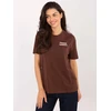 T-shirt-D12022AH02645V-ciemny ruda