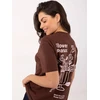 T-shirt-D12022AH02645V-ciemny ruda