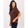 T-shirt-D12022AH02645V-ciemny ruda