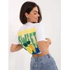 T-shirt-D12022AH02645W-balta ir-geltona