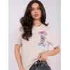 T-shirt-D12022AH02645Y-jasny smėlio spalva