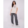 T-shirt-D12022AH02645Y-jasny smėlio spalva