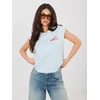 T-shirt-D12022M02769B-šviesiai mėlyna
