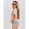 Moteriški smėlio spalvos marškinėliai T-shirt-RV-TS-A1095.33