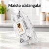 Tamprūs maisto uždengimo dangteliai su elastine juosta