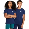 Tamsiai mėlyni vaikiški „Nike Sportswear“ marškinėliai FZ5177 410