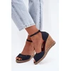 Tamsiai mėlynos basutės su kulnu Step in style