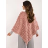 Tamsiai rožinis oversize pončas